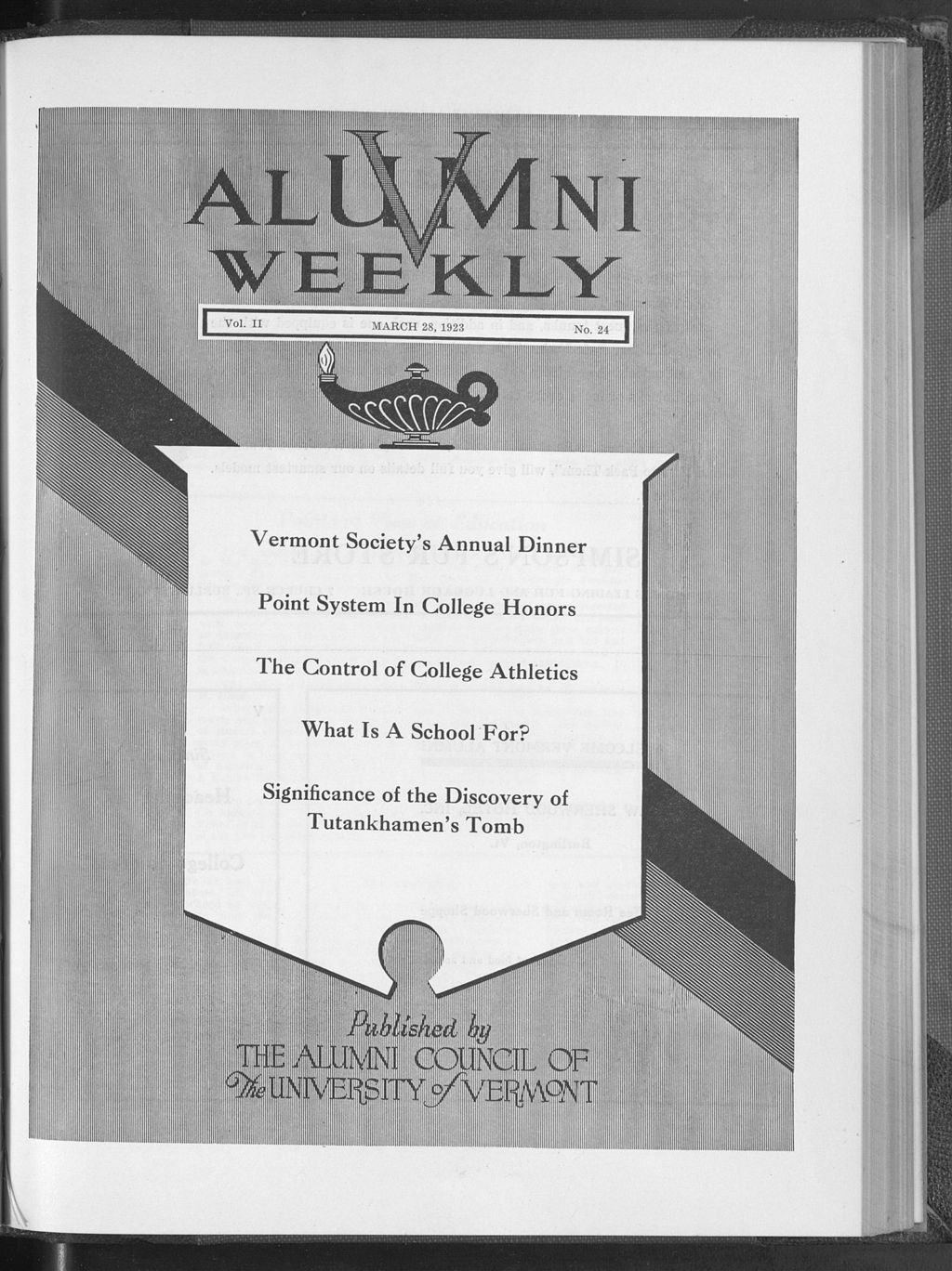 Miniature of Vermont Alumni Weekly vol. 02 no. 24