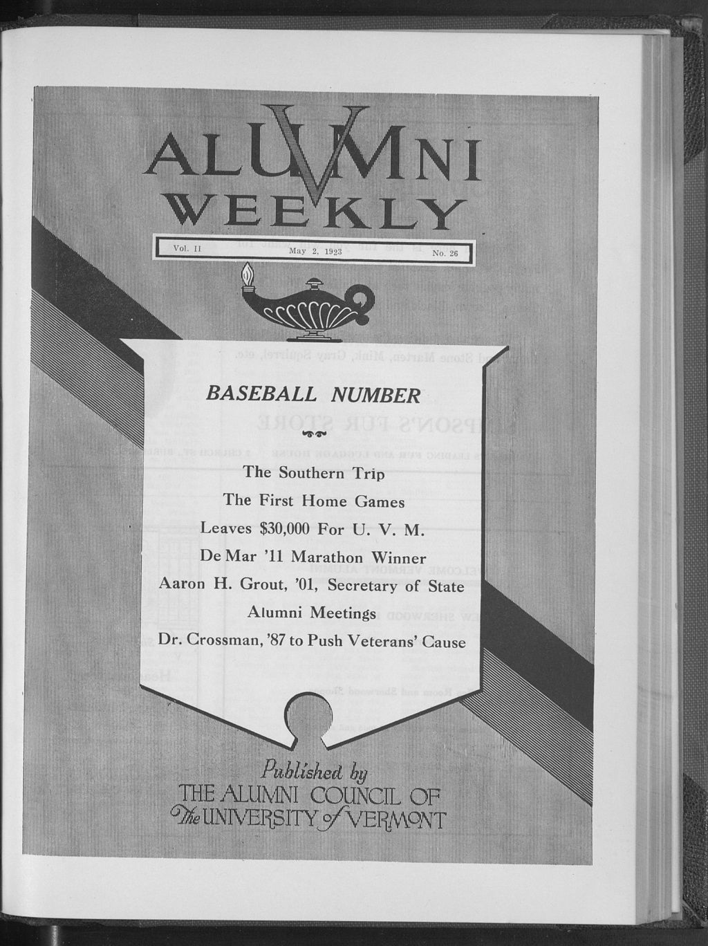 Miniature of Vermont Alumni Weekly vol. 02 no. 26