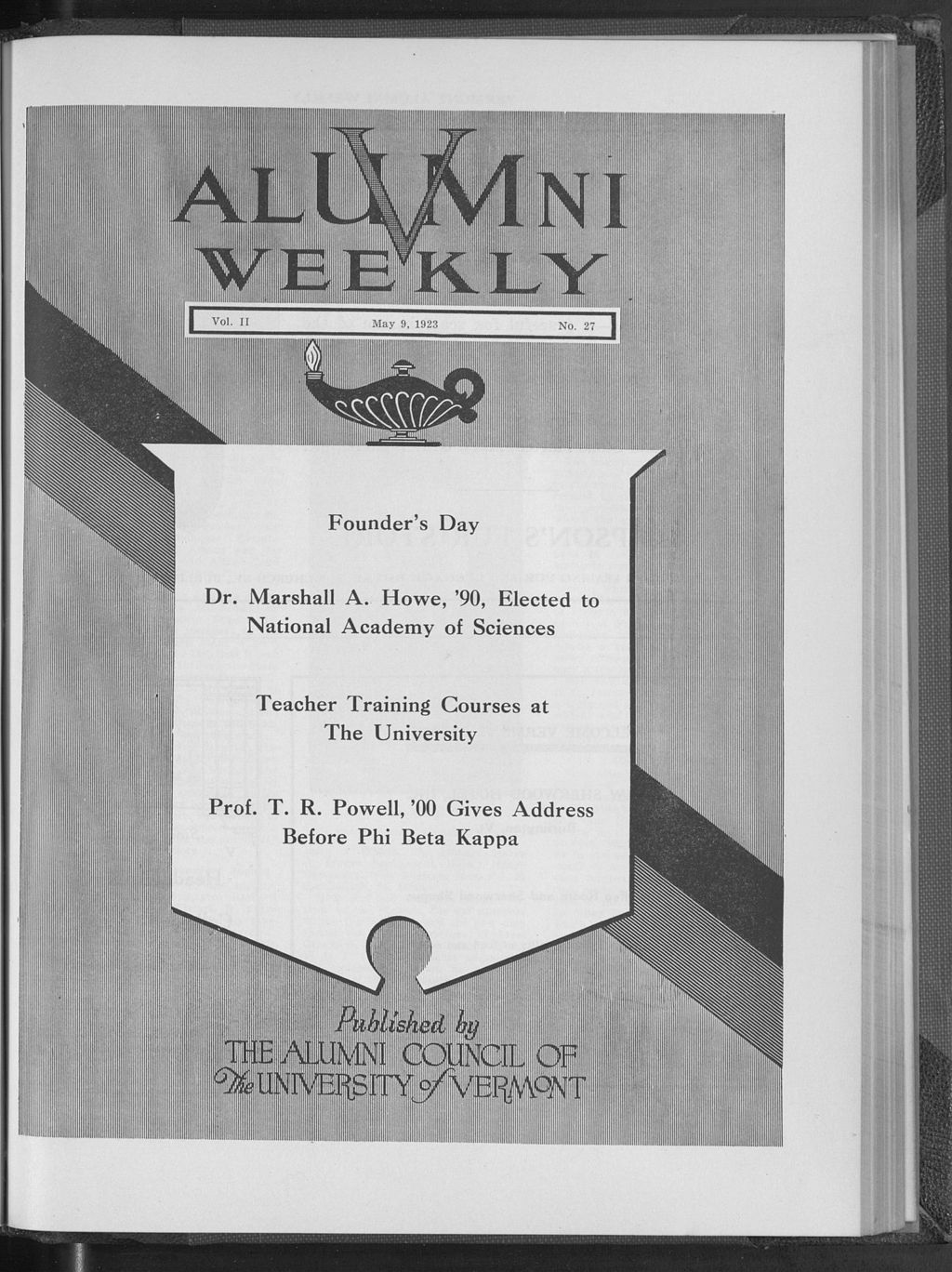 Miniature of Vermont Alumni Weekly vol. 02 no. 27