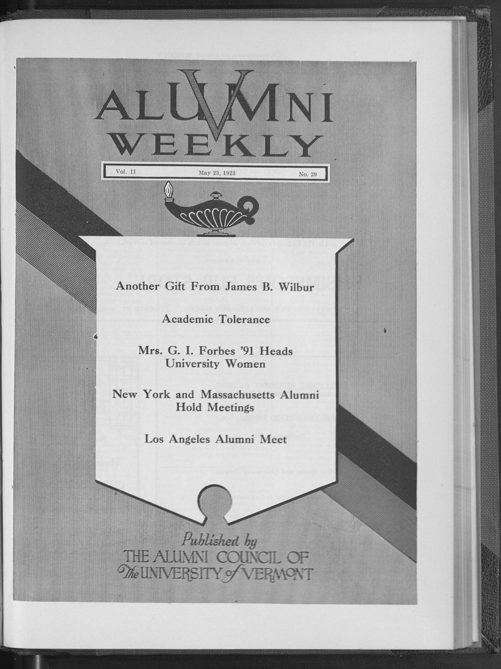 Miniature of Vermont Alumni Weekly vol. 02 no. 29