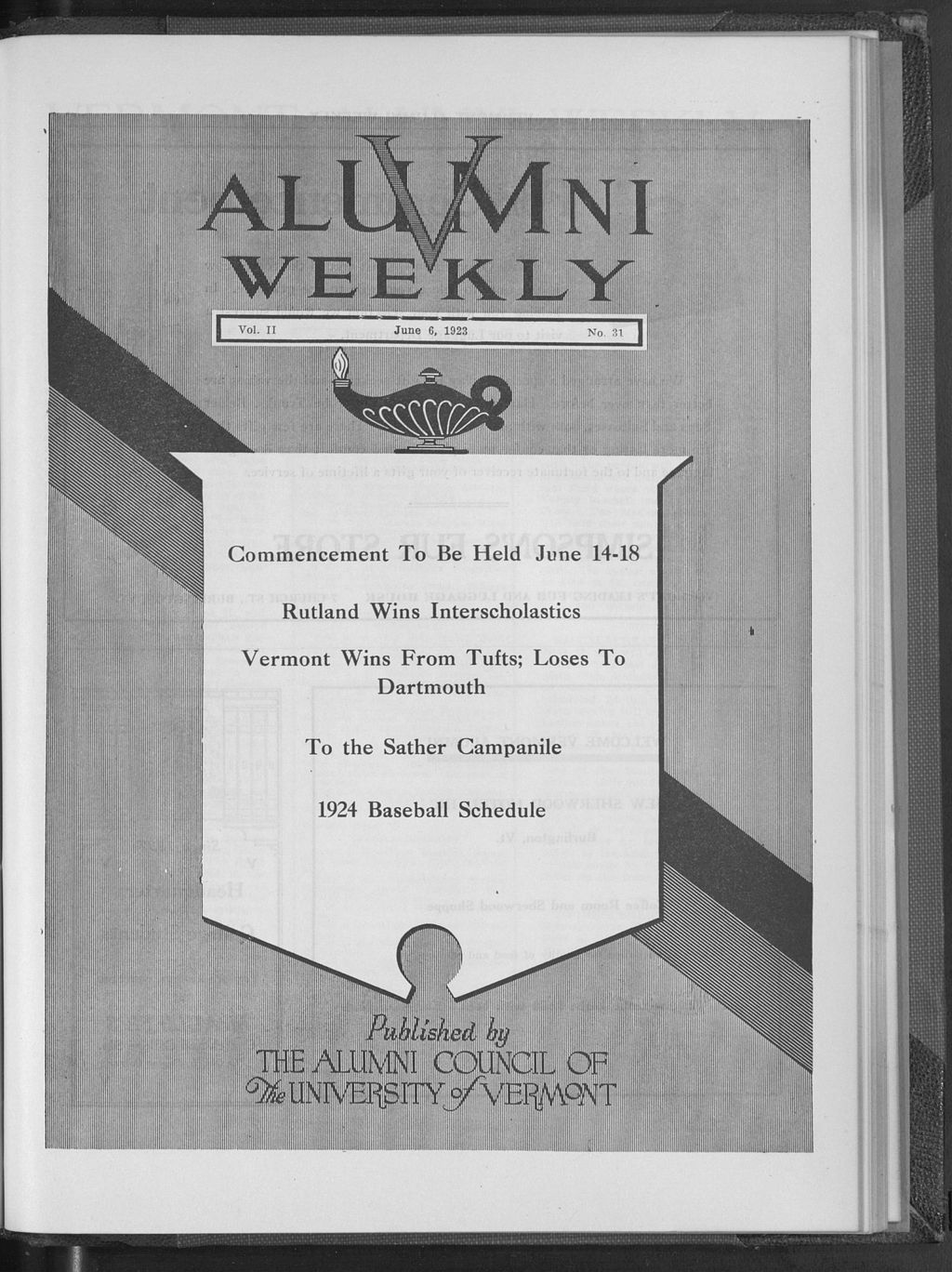 Miniature of Vermont Alumni Weekly vol. 02 no. 31