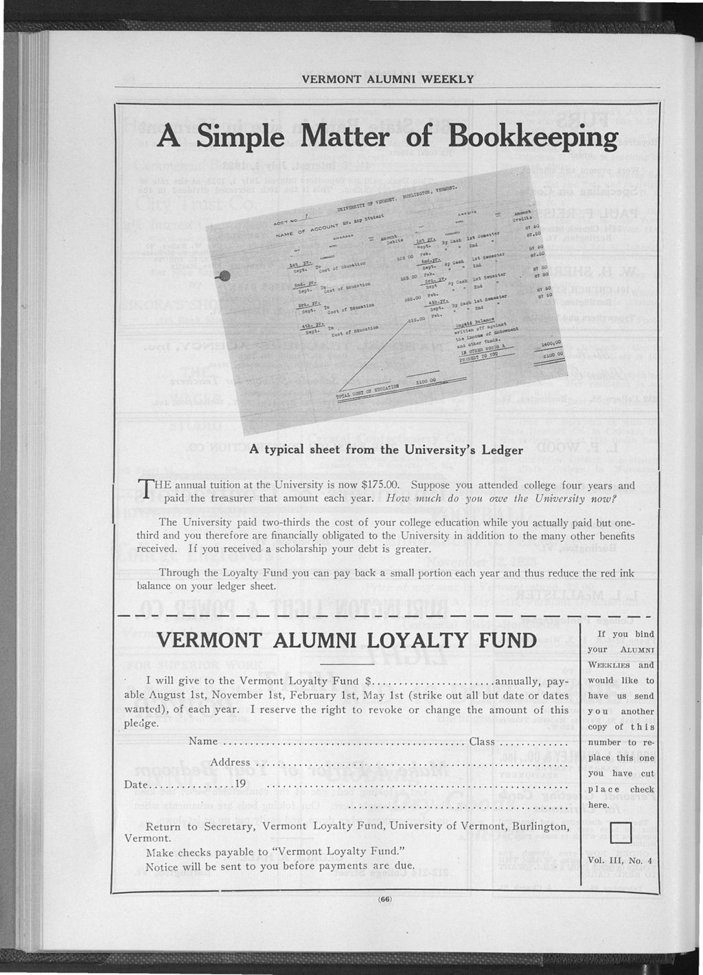 Miniature of Vermont Alumni Weekly vol. 03 no. 05