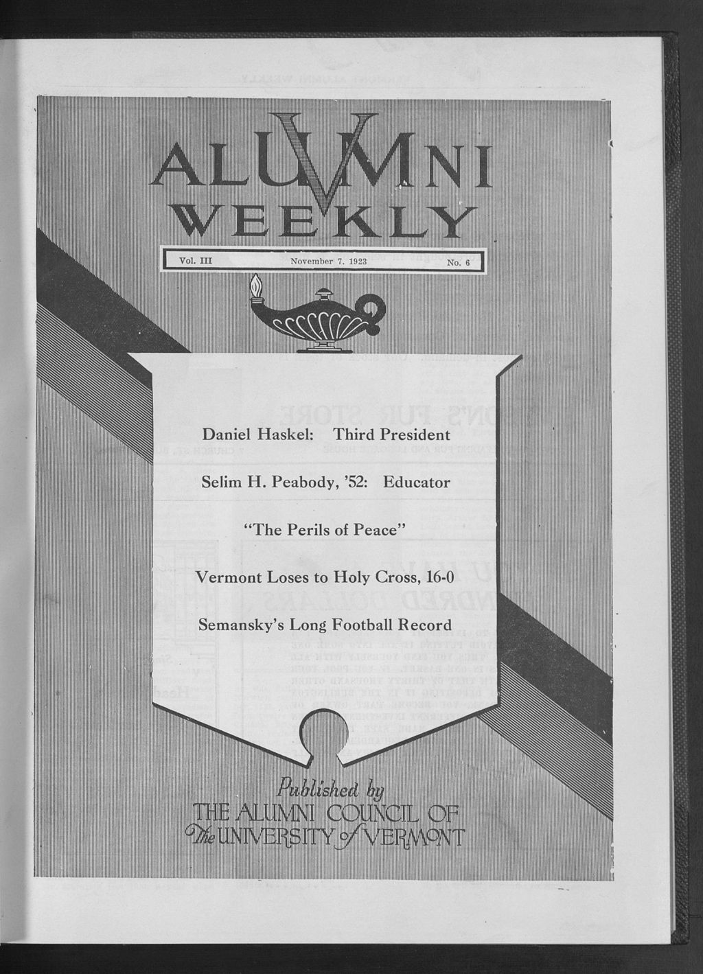 Miniature of Vermont Alumni Weekly vol. 03 no. 06