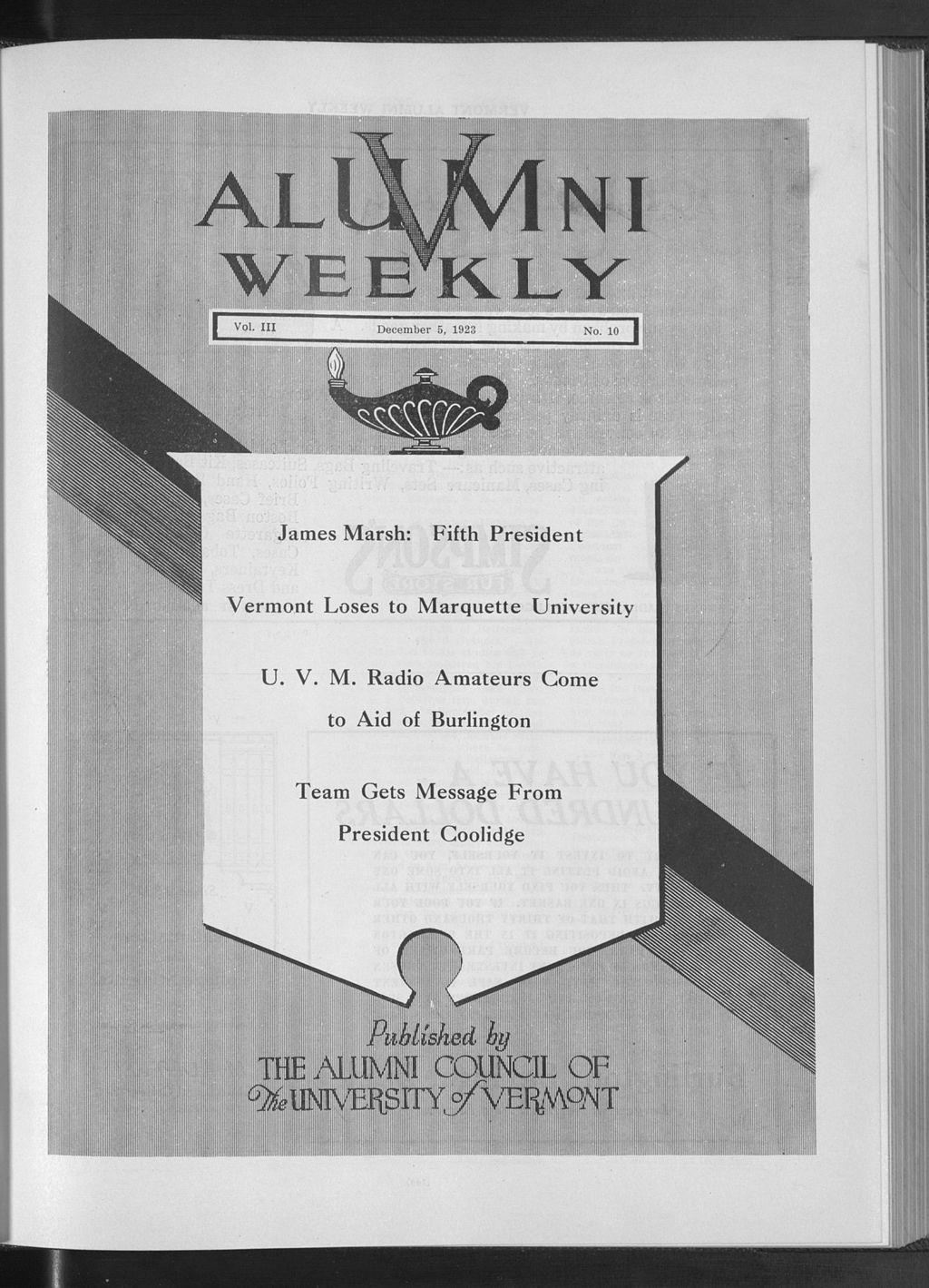 Miniature of Vermont Alumni Weekly vol. 03 no. 10