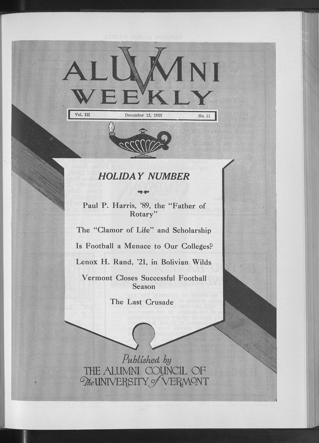 Miniature of Vermont Alumni Weekly vol. 03 no. 11