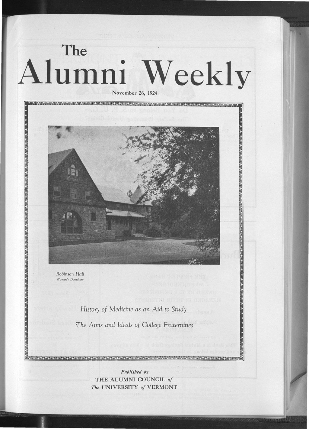 Miniature of Vermont Alumni Weekly vol. 04 no. 08