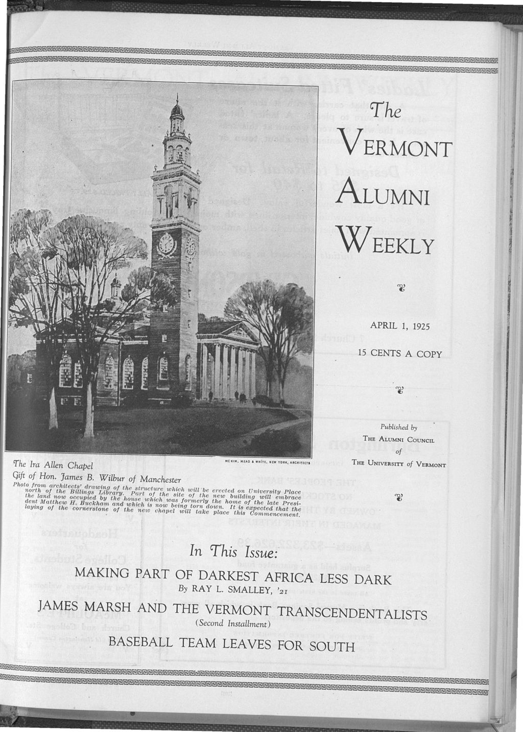 Miniature of Vermont Alumni Weekly vol. 04 no. 23