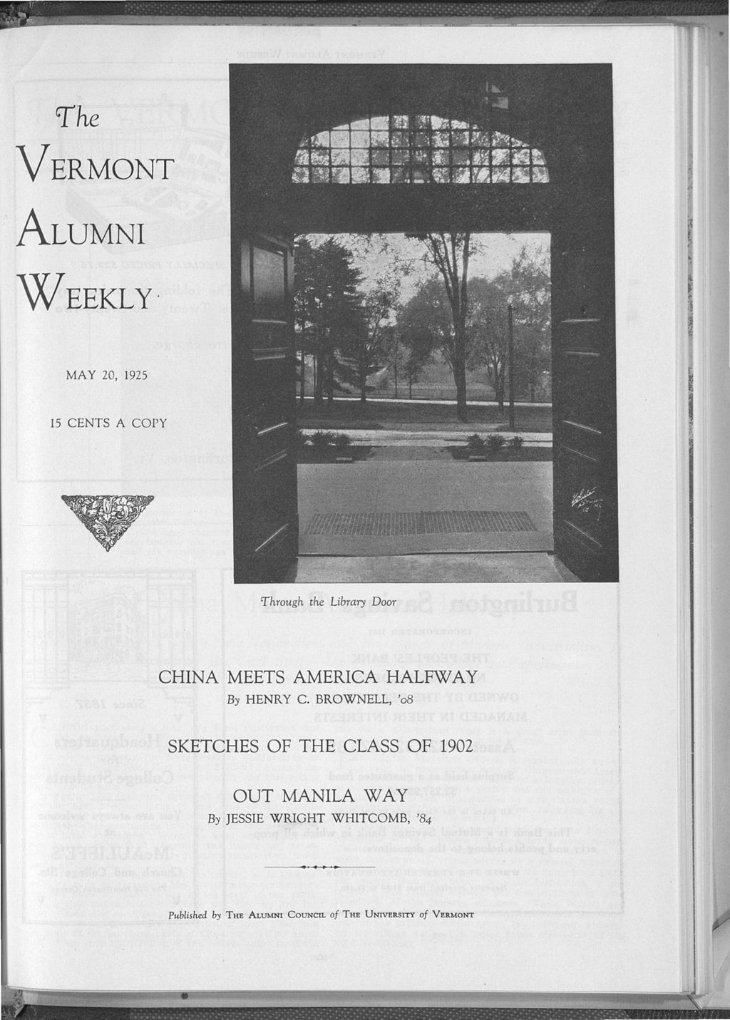 Miniature of Vermont Alumni Weekly vol. 04 no. 29