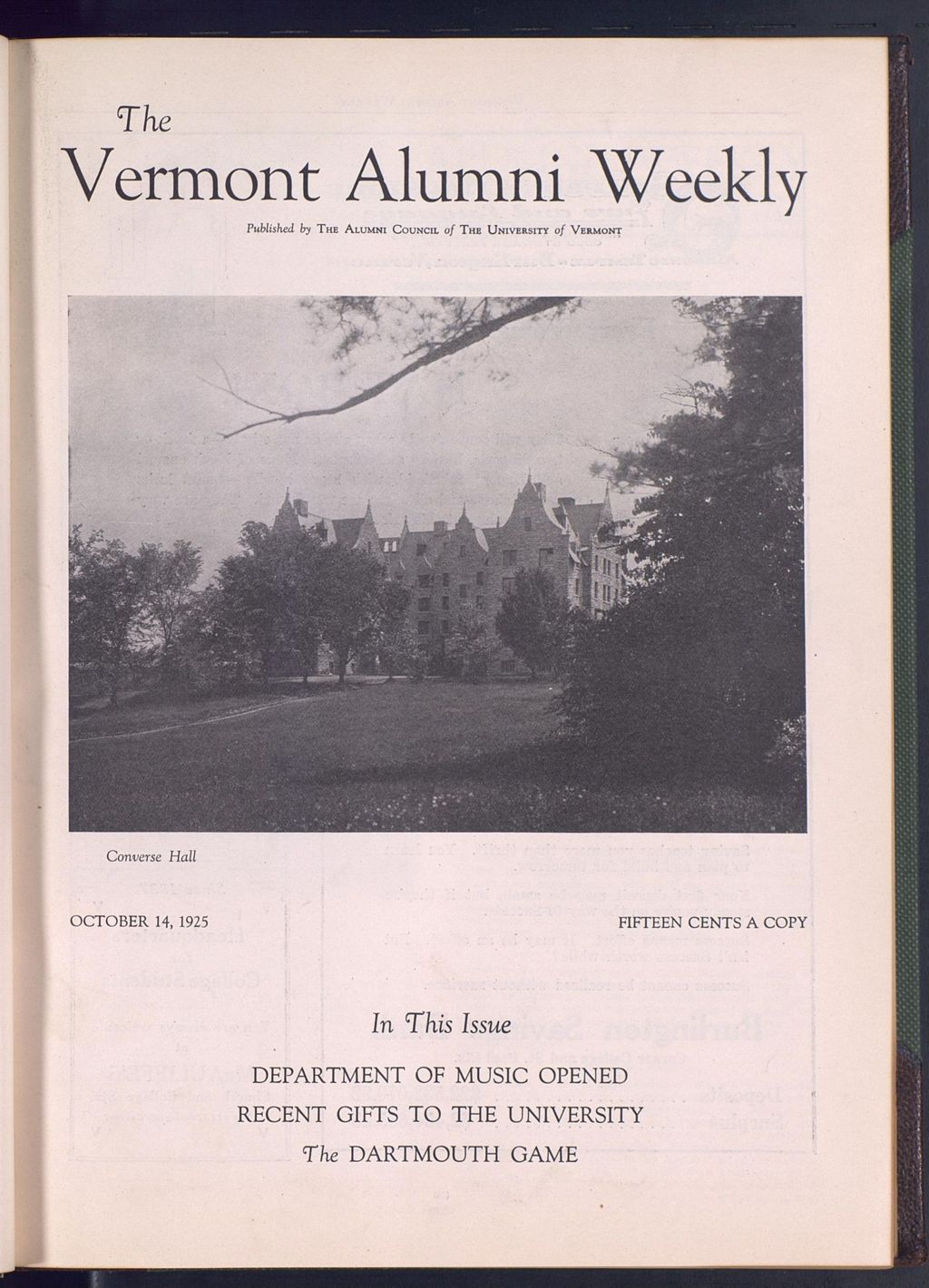 Miniature of Vermont Alumni Weekly vol. 05 no. 02