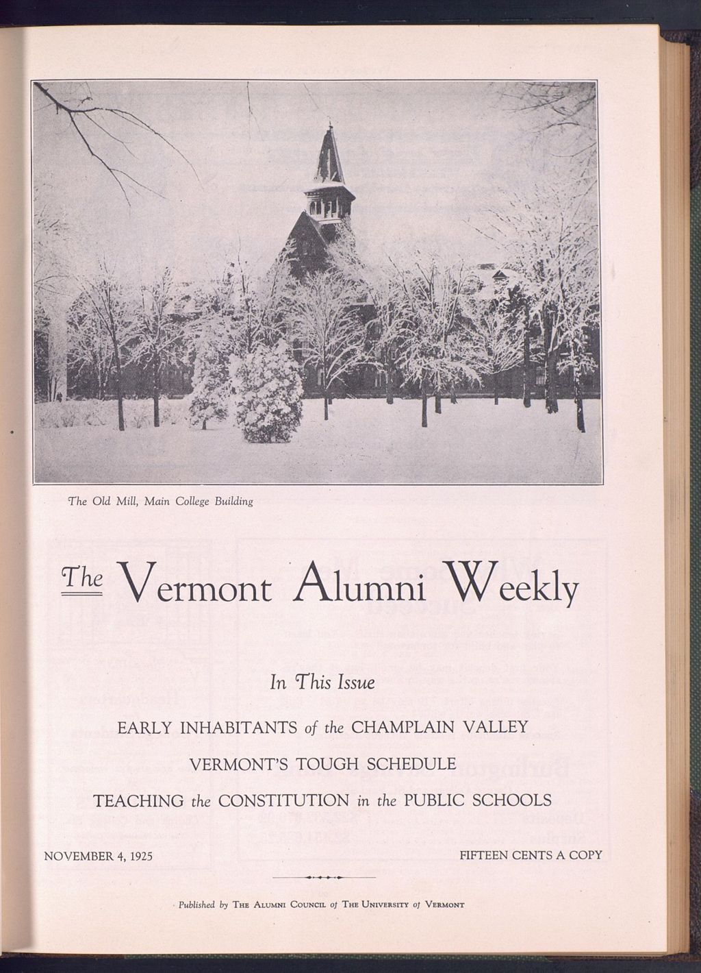 Miniature of Vermont Alumni Weekly vol. 05 no. 05