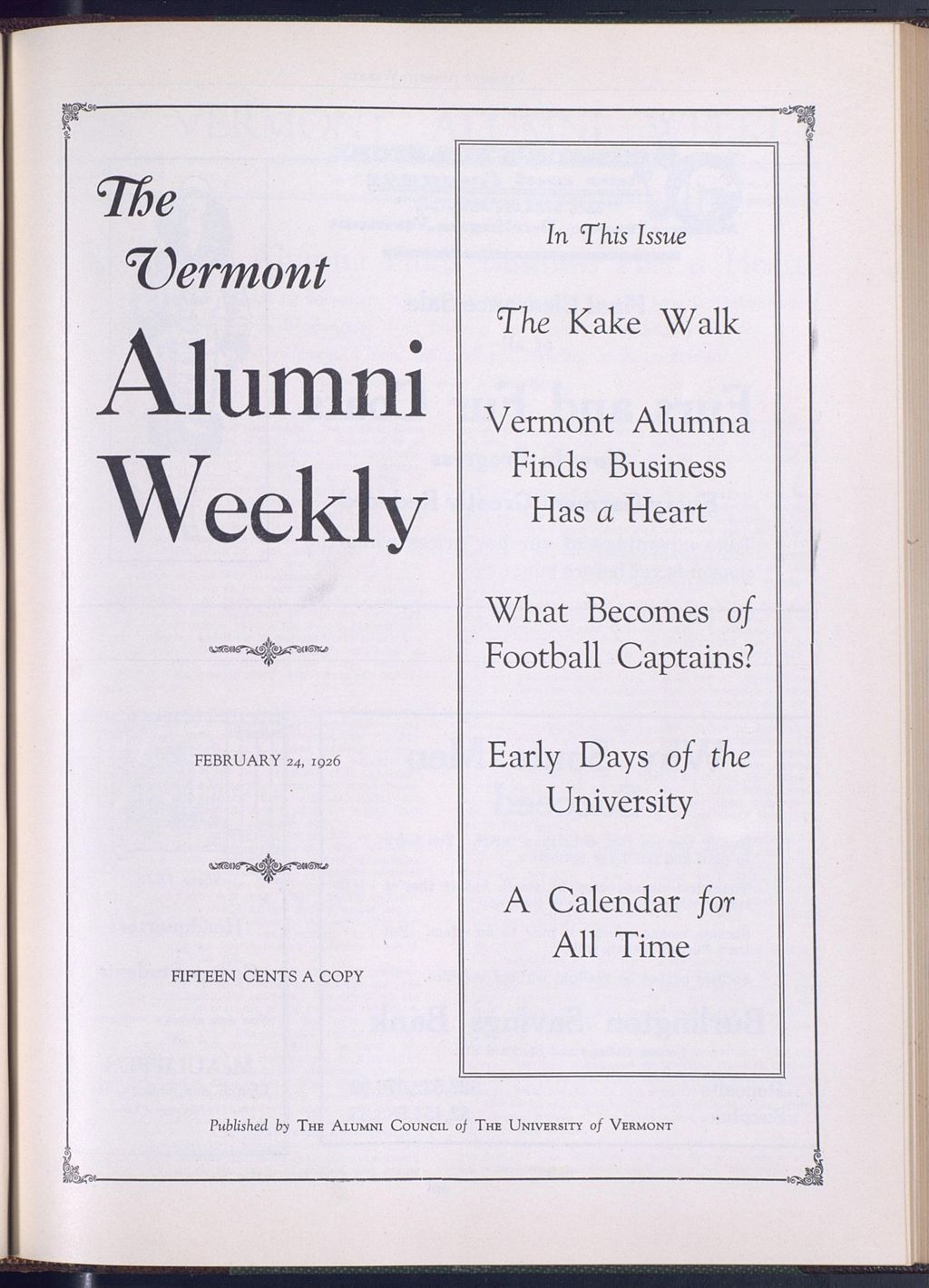 Miniature of Vermont Alumni Weekly vol. 05 no. 18