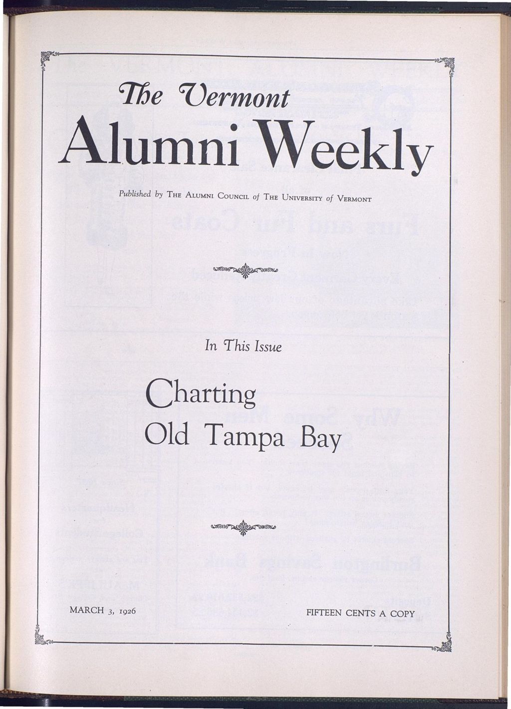 Miniature of Vermont Alumni Weekly vol. 05 no. 19