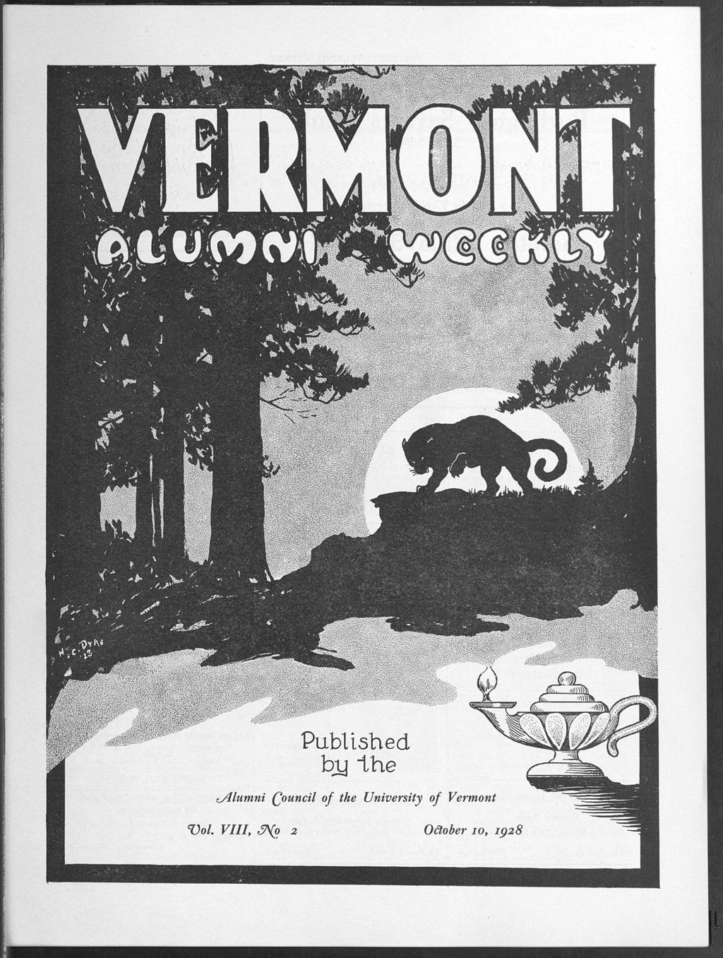 Miniature of Vermont Alumni Weekly vol. 08 no. 02