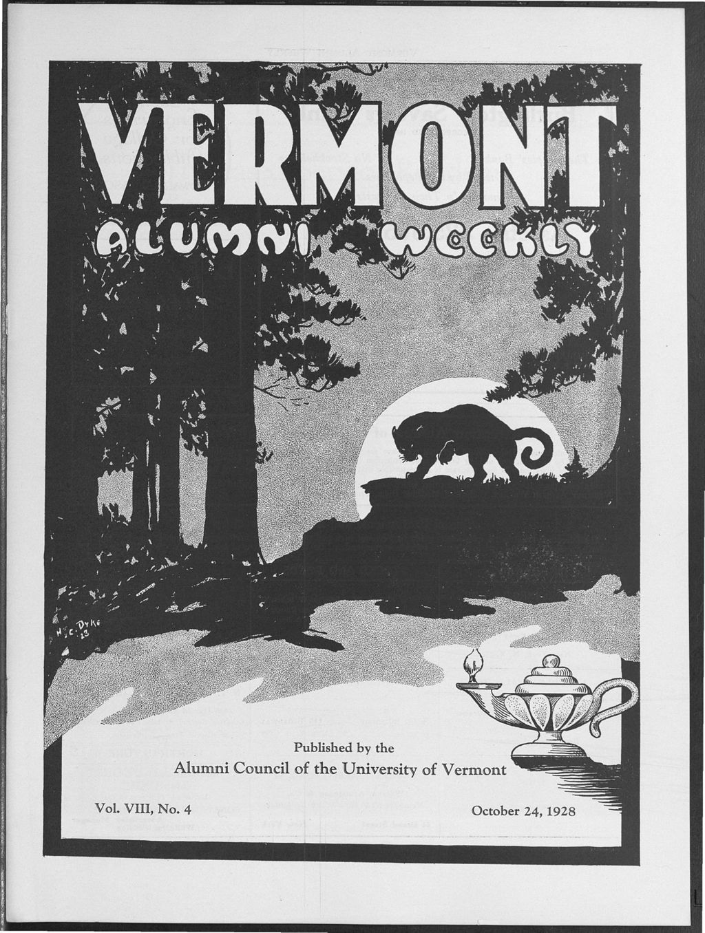 Miniature of Vermont Alumni Weekly vol. 08 no. 04