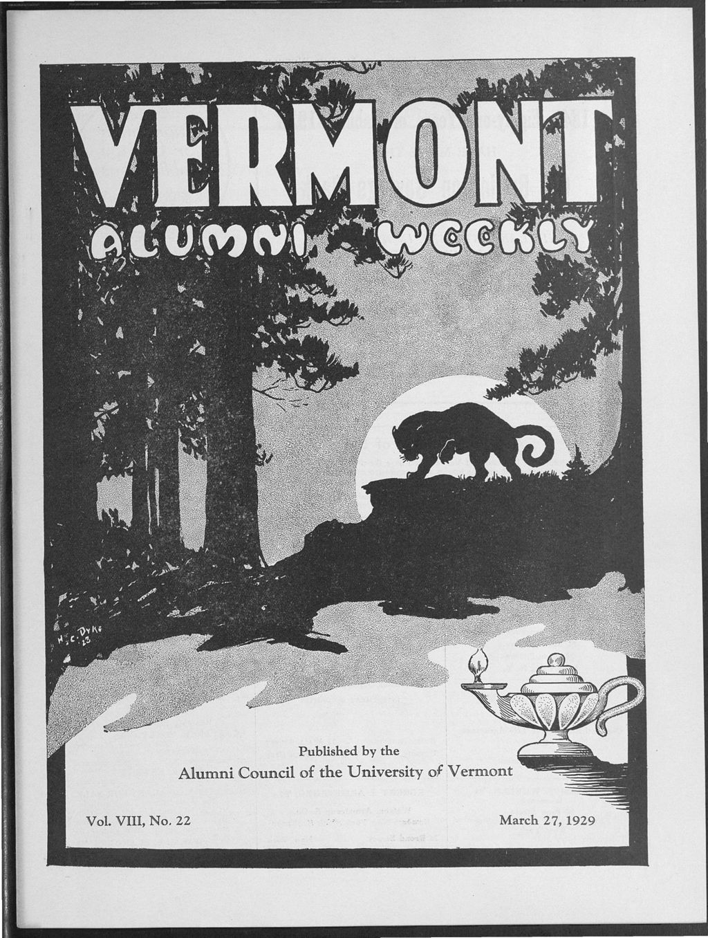 Miniature of Vermont Alumni Weekly vol. 08 no. 22