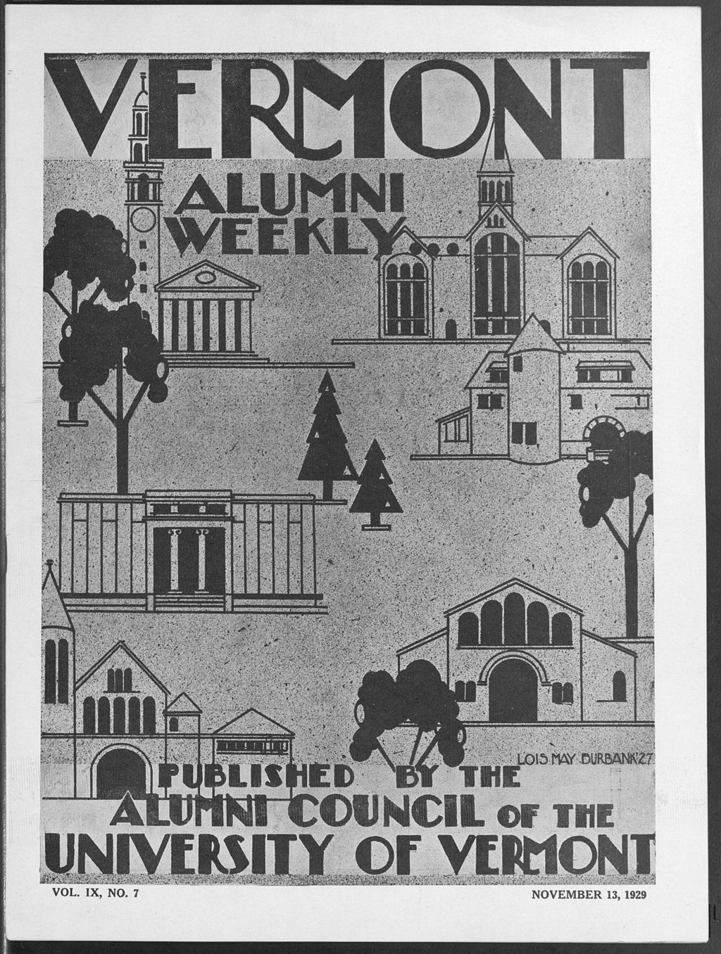 Miniature of Vermont Alumni Weekly vol. 09 no. 07