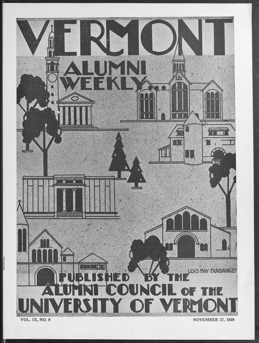 Miniature of Vermont Alumni Weekly vol. 09 no. 09