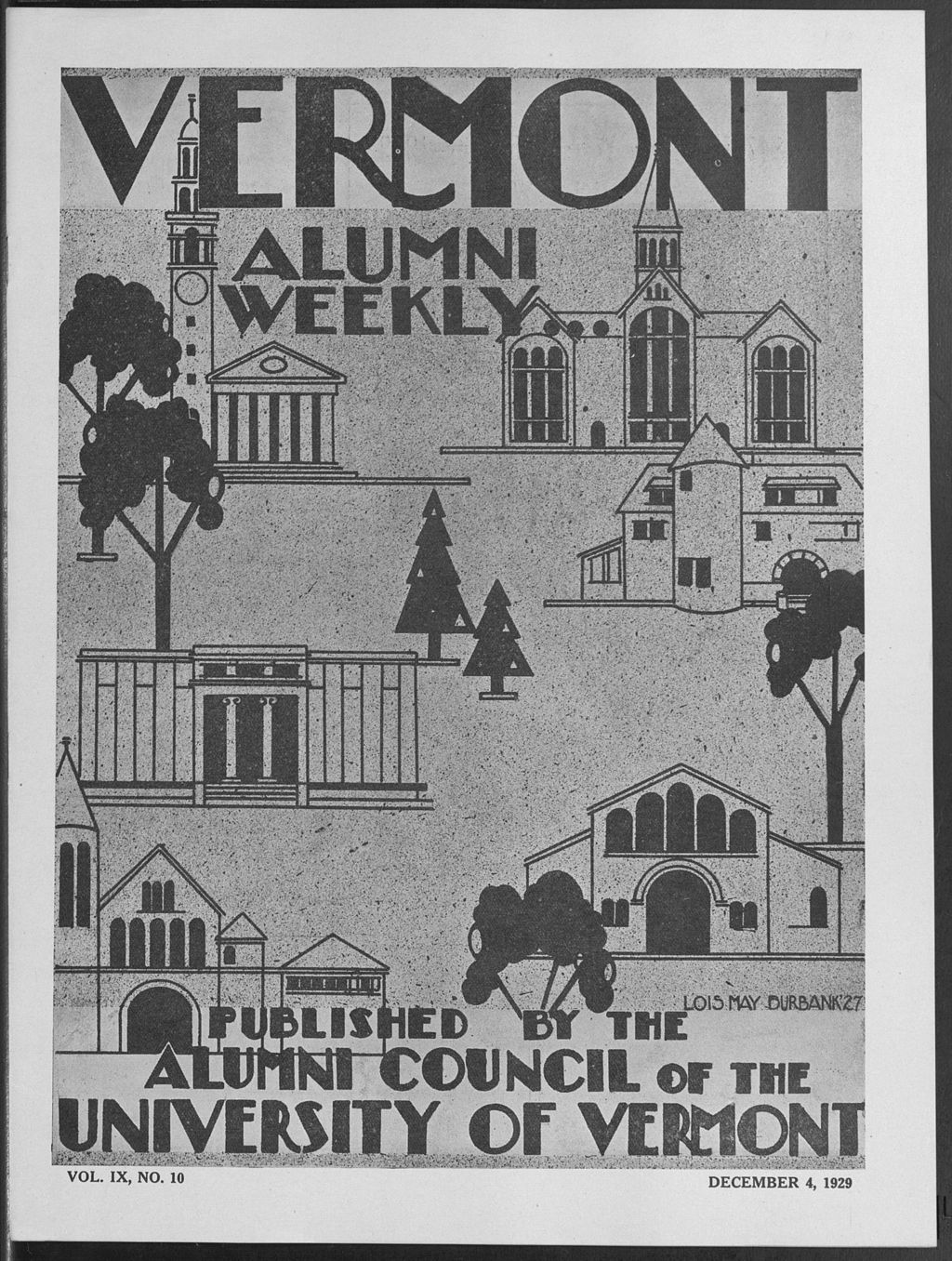 Miniature of Vermont Alumni Weekly vol. 09 no. 10