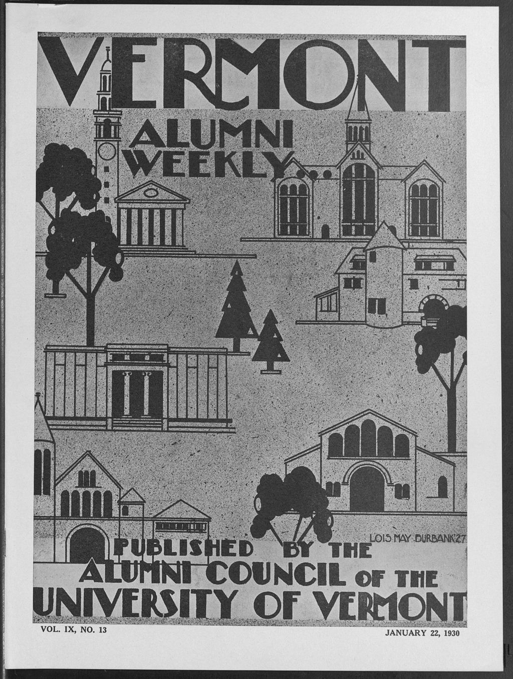 Miniature of Vermont Alumni Weekly vol. 09 no. 13