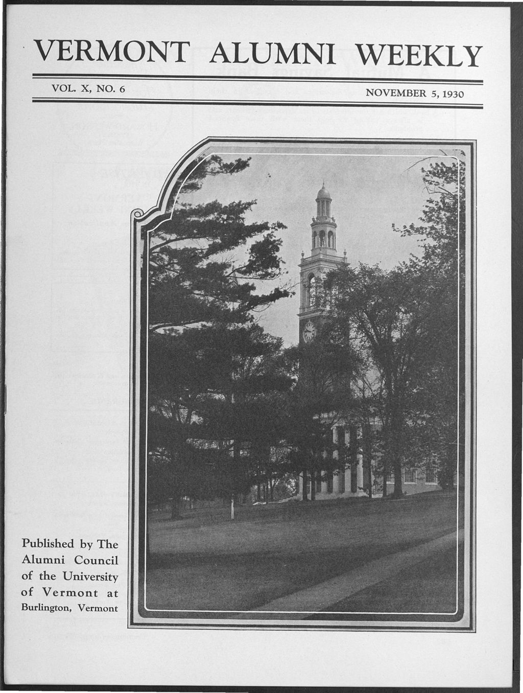 Miniature of Vermont Alumni Weekly vol. 10 no. 06