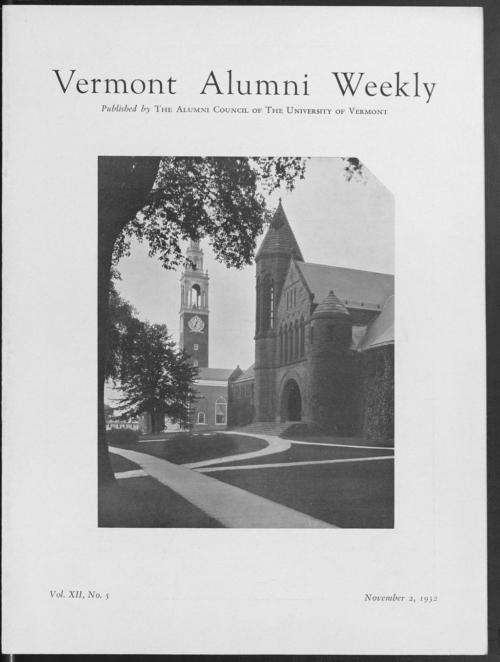 Miniature of Vermont Alumni Weekly vol. 12 no. 05