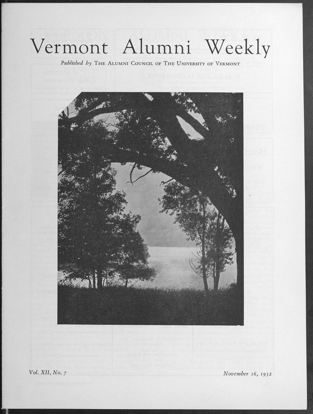 Miniature of Vermont Alumni Weekly vol. 12 no. 07