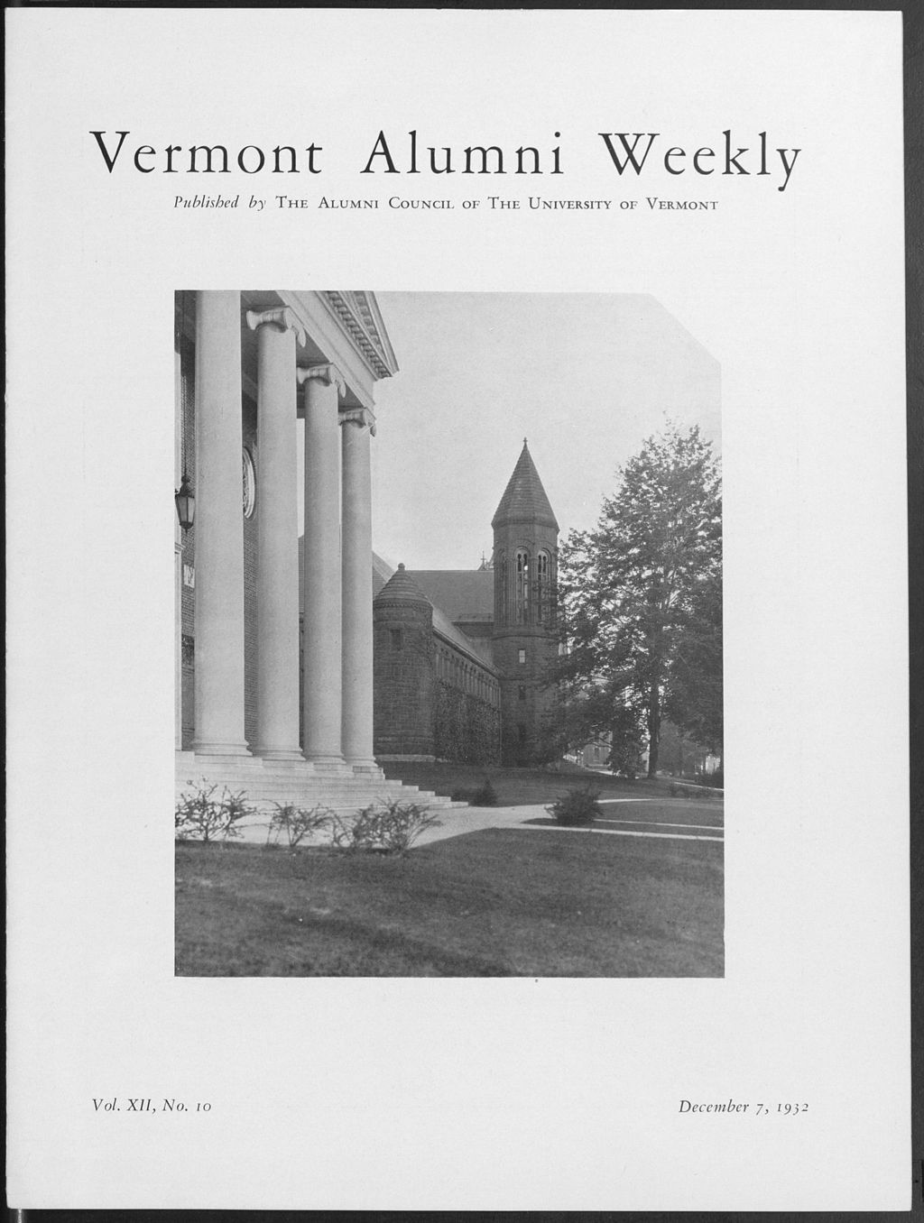 Miniature of Vermont Alumni Weekly vol. 12 no. 10