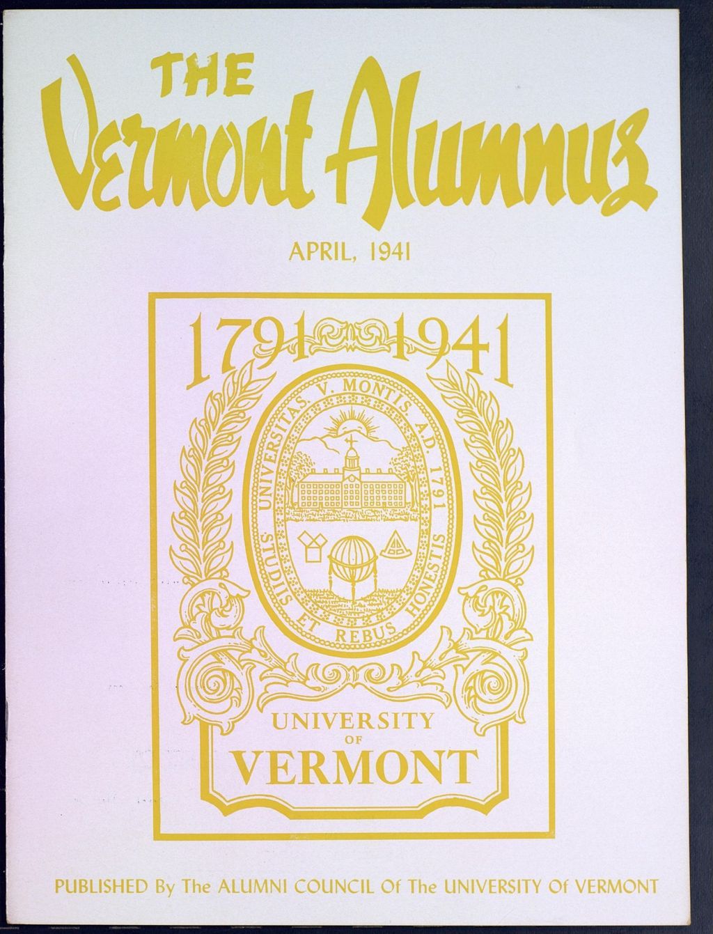 Miniature of Vermont Alumnus vol. 20 no. 07