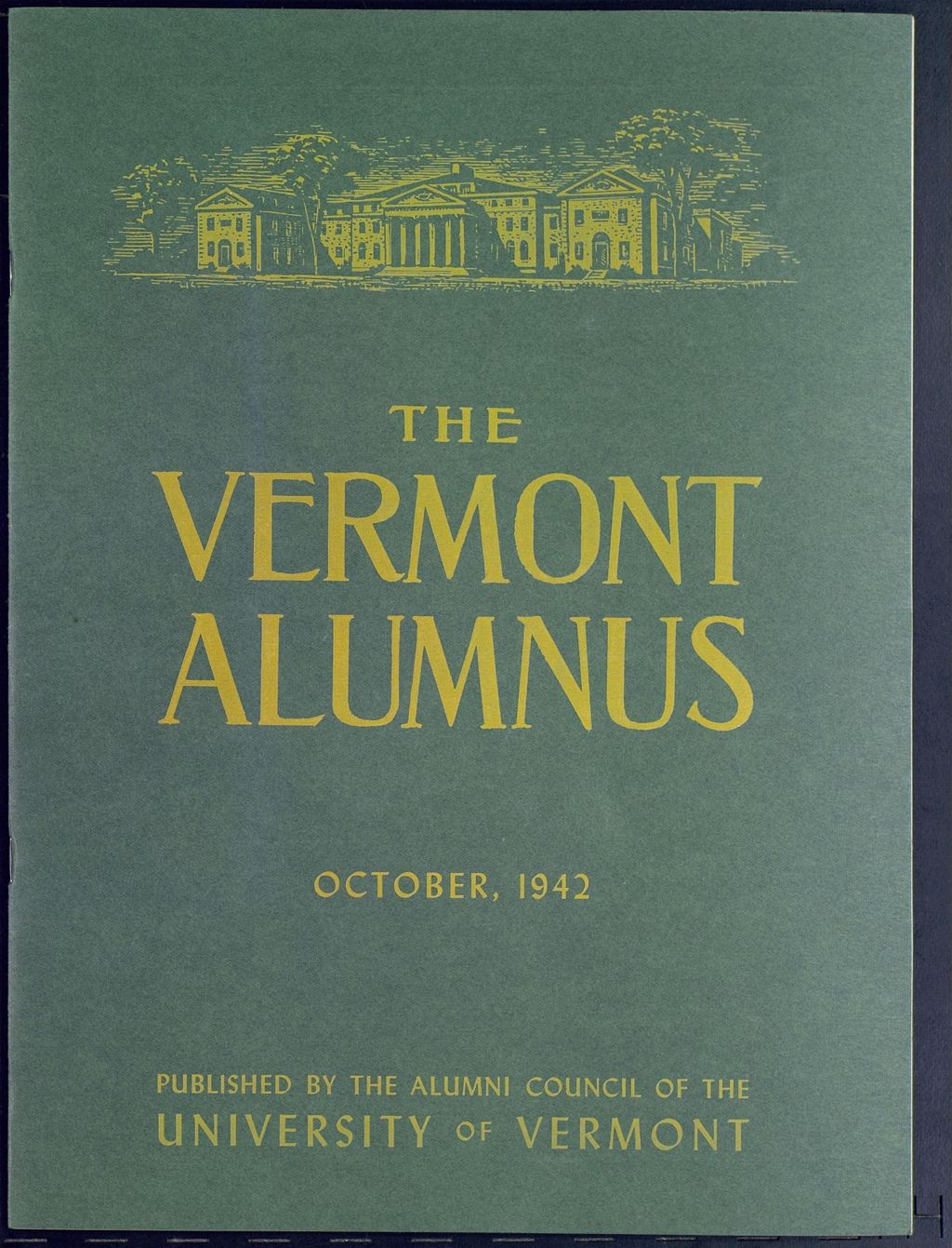 Miniature of Vermont Alumnus vol. 22 no. 01