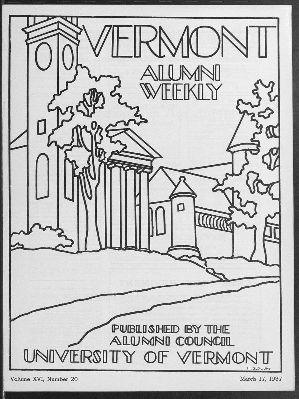 Miniature of Vermont Alumni Weekly vol. 16 no. 20