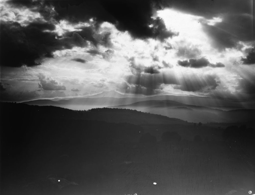 Miniature of Clouds and Camel's Hump in the distance 1