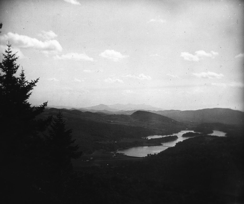 Miniature of Mountains and lake