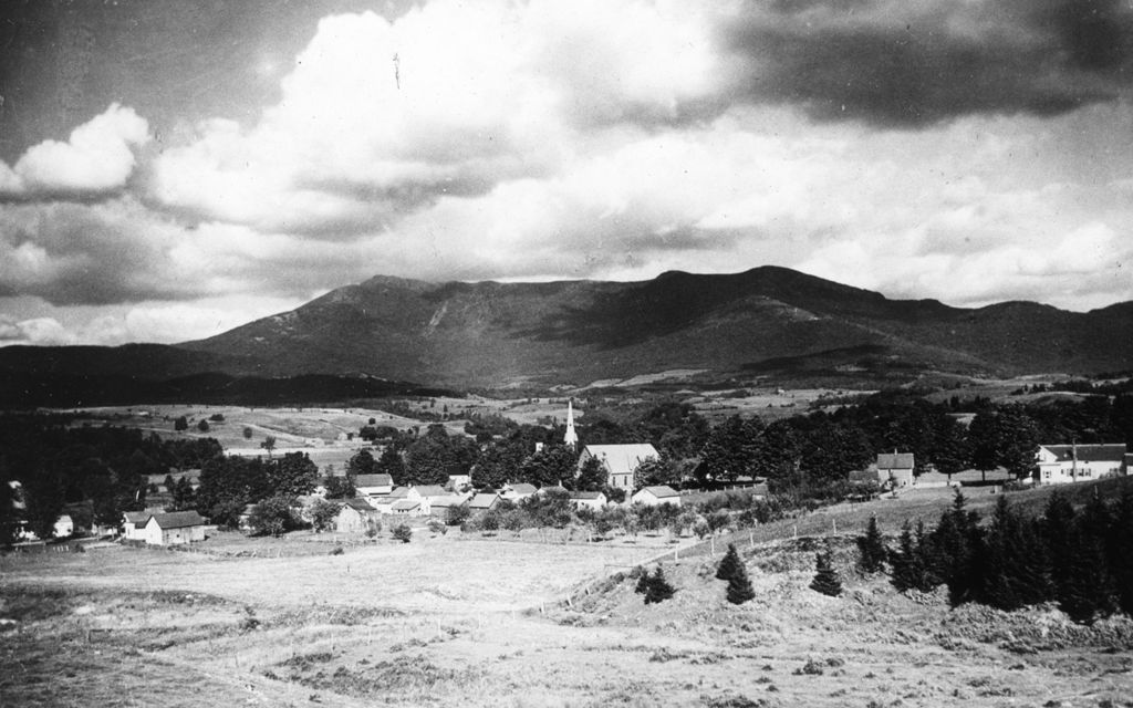 Miniature of Mount Mansfield - church steeple in foreground