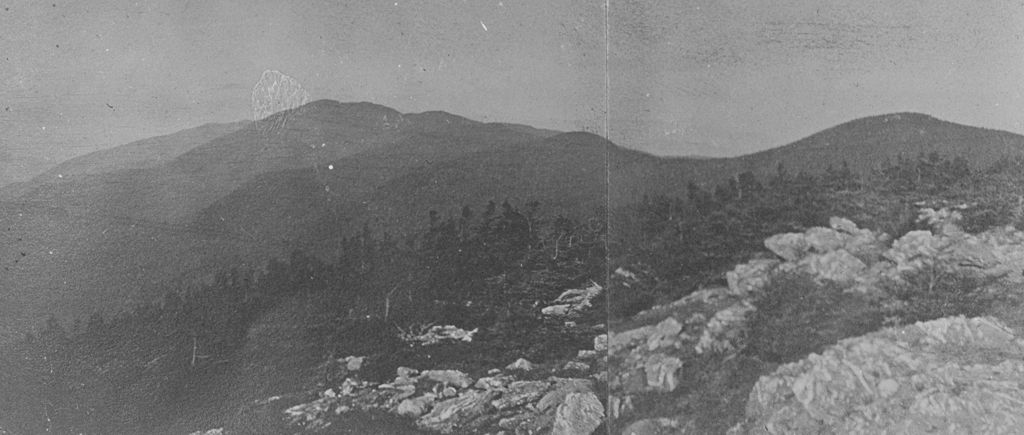 Miniature of Lincoln Peak and Mount Ellen from the summit of Mount Abraham