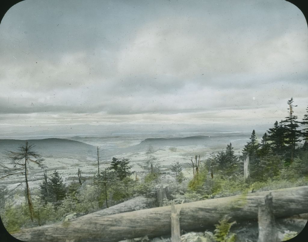 Miniature of Bristol Gap from a Mount Ellen cabin in summer