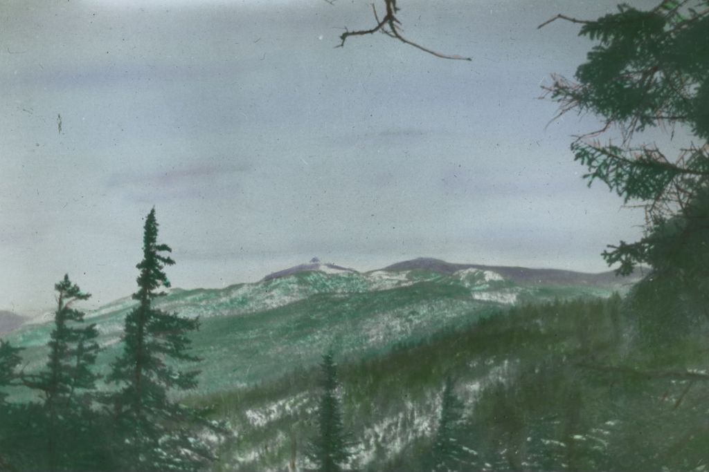 Miniature of North from Molly Stark's Balcony looking at Couching Lion (Camel's Hump)