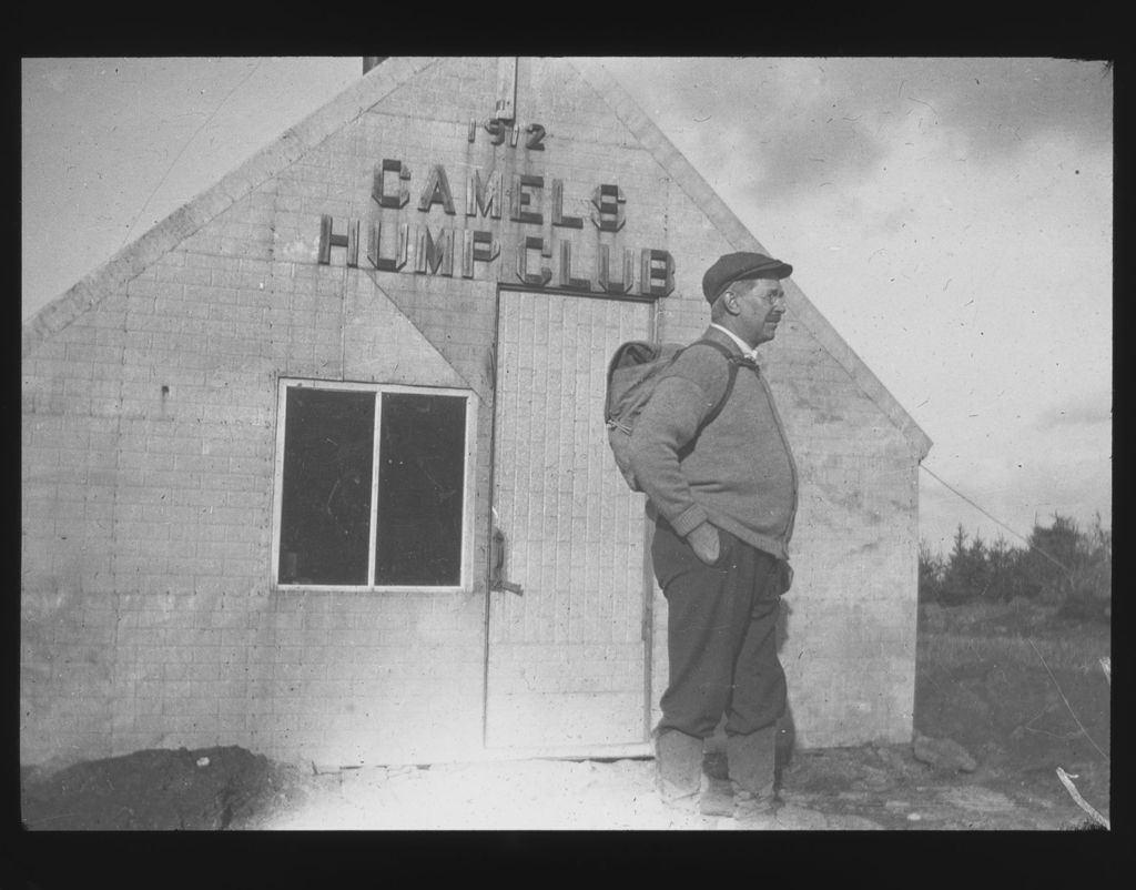 Miniature of John L. Sewall at Couching Lion (Camel's Hump) Cabin