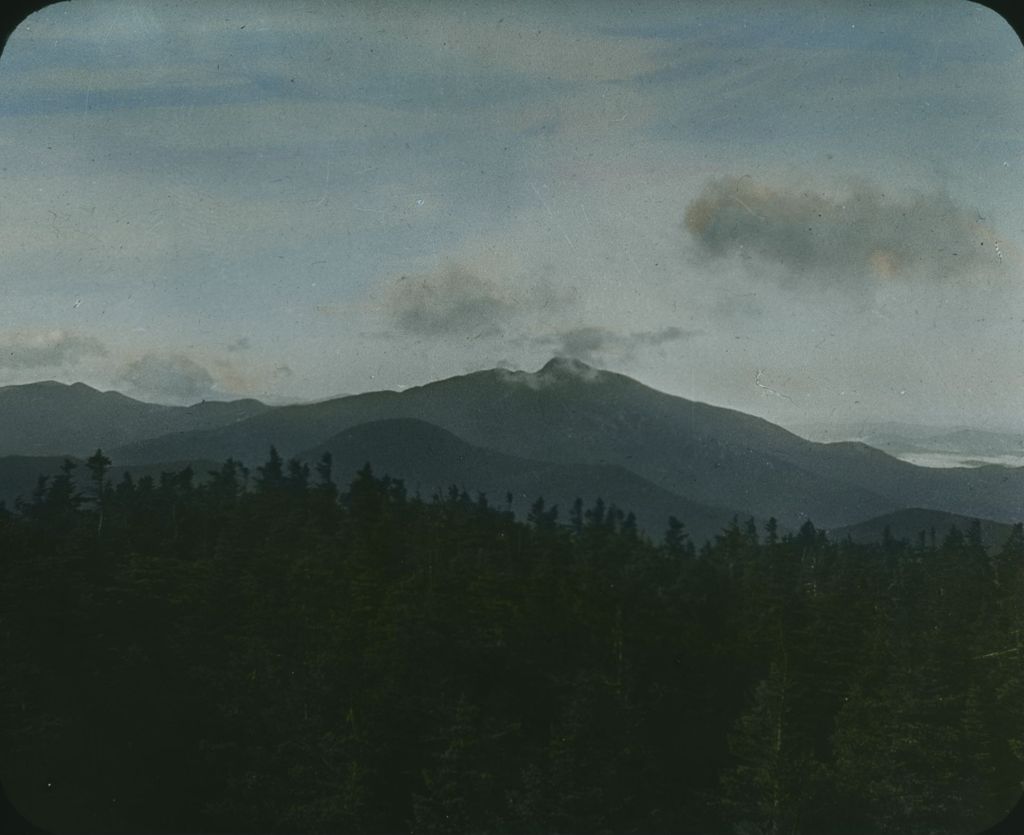 Miniature of Mount Mansfield from Bolton Tower