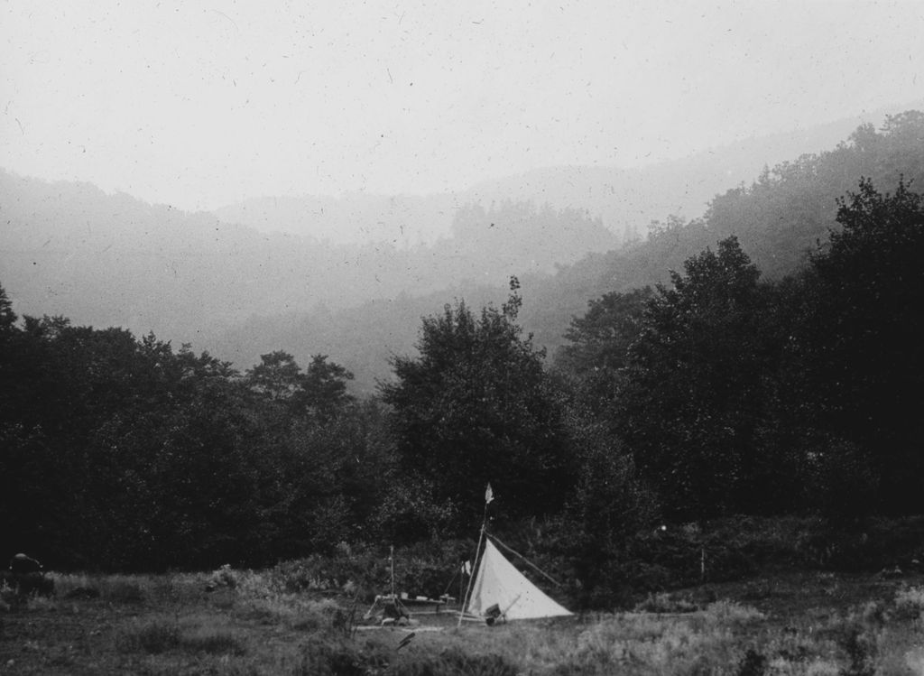 Miniature of Lesage party's tent in Nebraska Notch