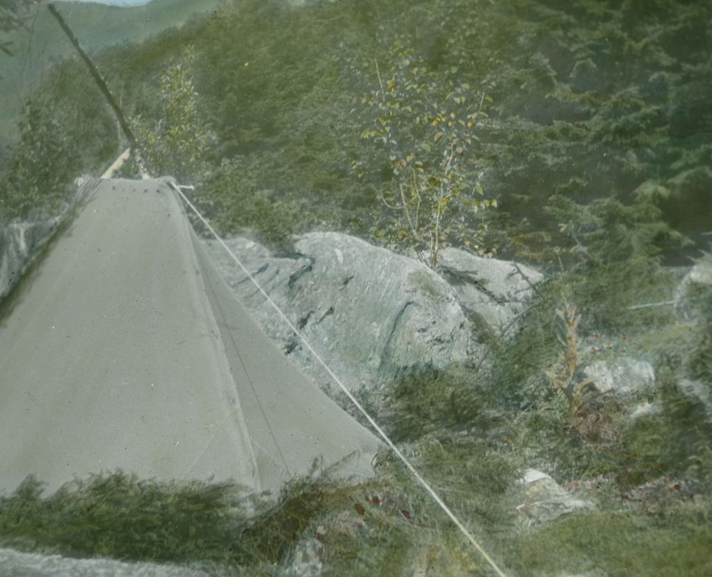 Miniature of Miss Wheelers' tent in Nebraska Notch