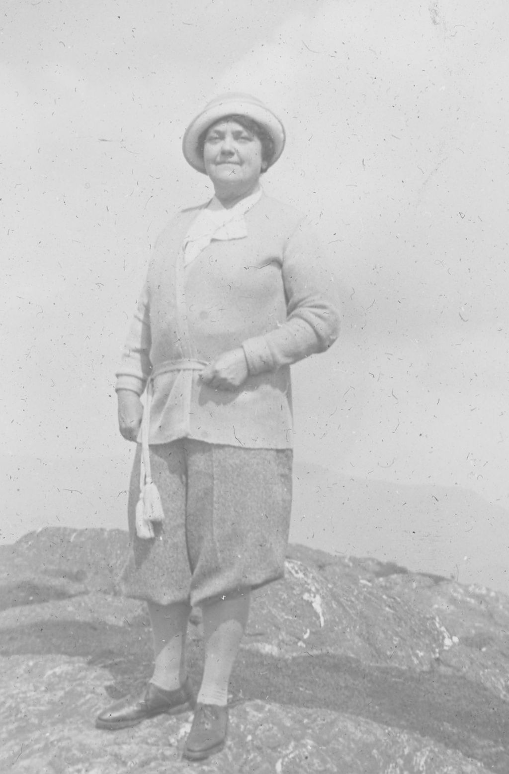 Miniature of Mrs. Robinson on the chin of Mount Mansfield