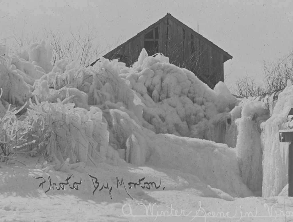 Miniature of Old Mill at Bolton in winter