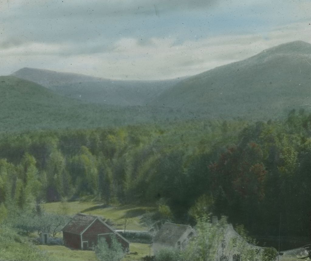 Miniature of Killington and Mendon from the West and Earle Kinsley's Camp