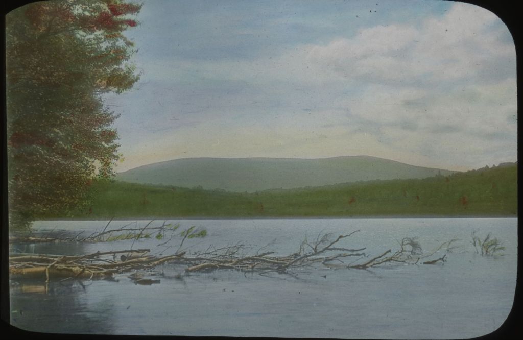 Miniature of Stratton Mountain from Stratton Pond looking East