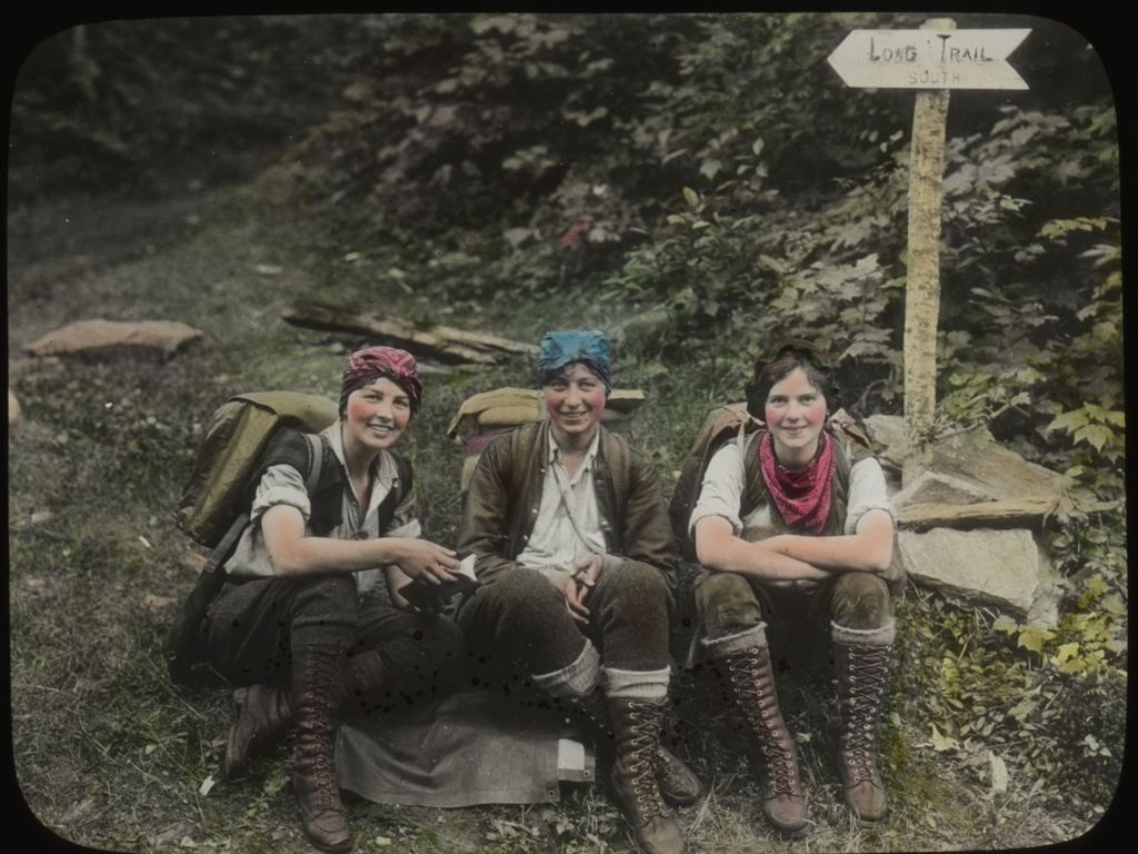 Miniature of Three Musketeers sitting at Hazens Notch