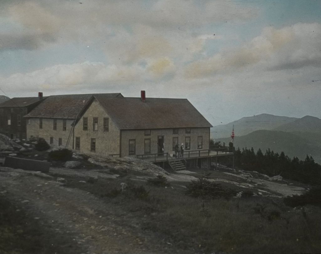 Miniature of Summit House on Mount Mansfield looking east from trail to nose