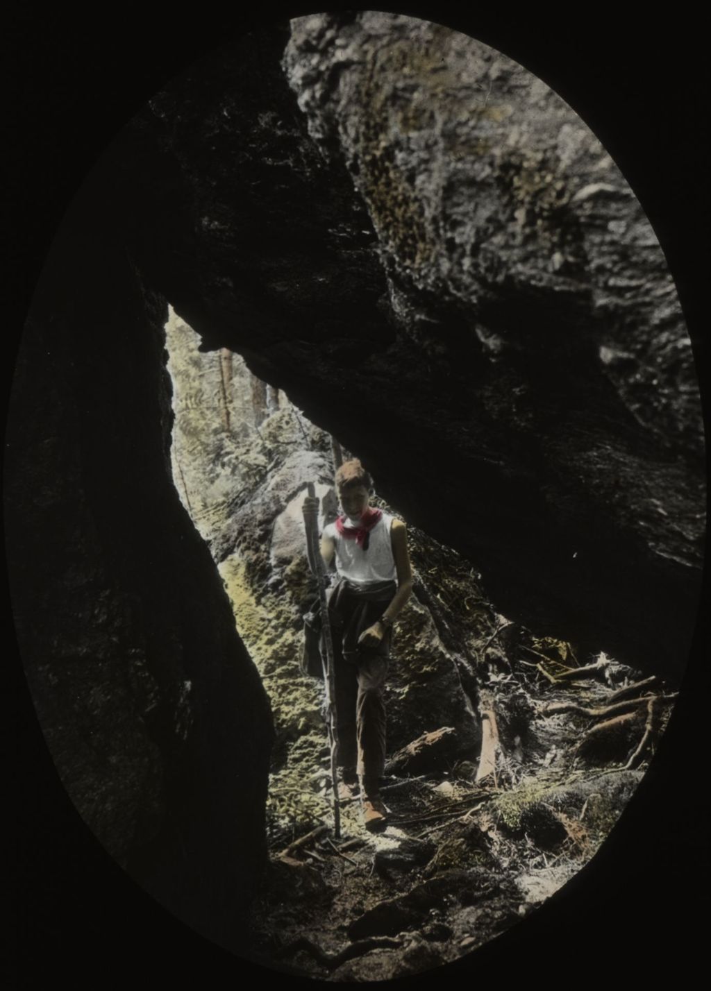 Miniature of Leverett T. Smith at the Needle's Eye on Mount Mansfield