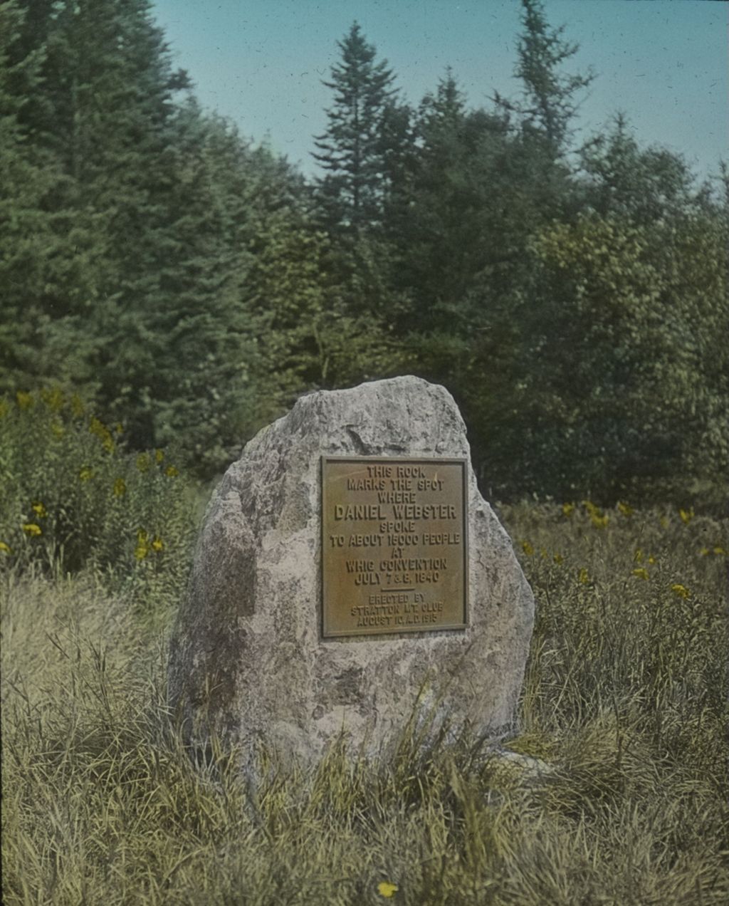 Miniature of Webster Monument on the Arlington-Wardsboro Road