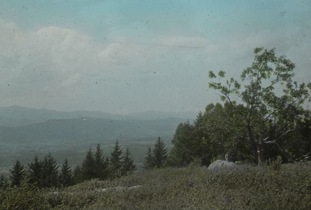 Miniature of Adirondacks from the hill south of Shrewsbury Pond