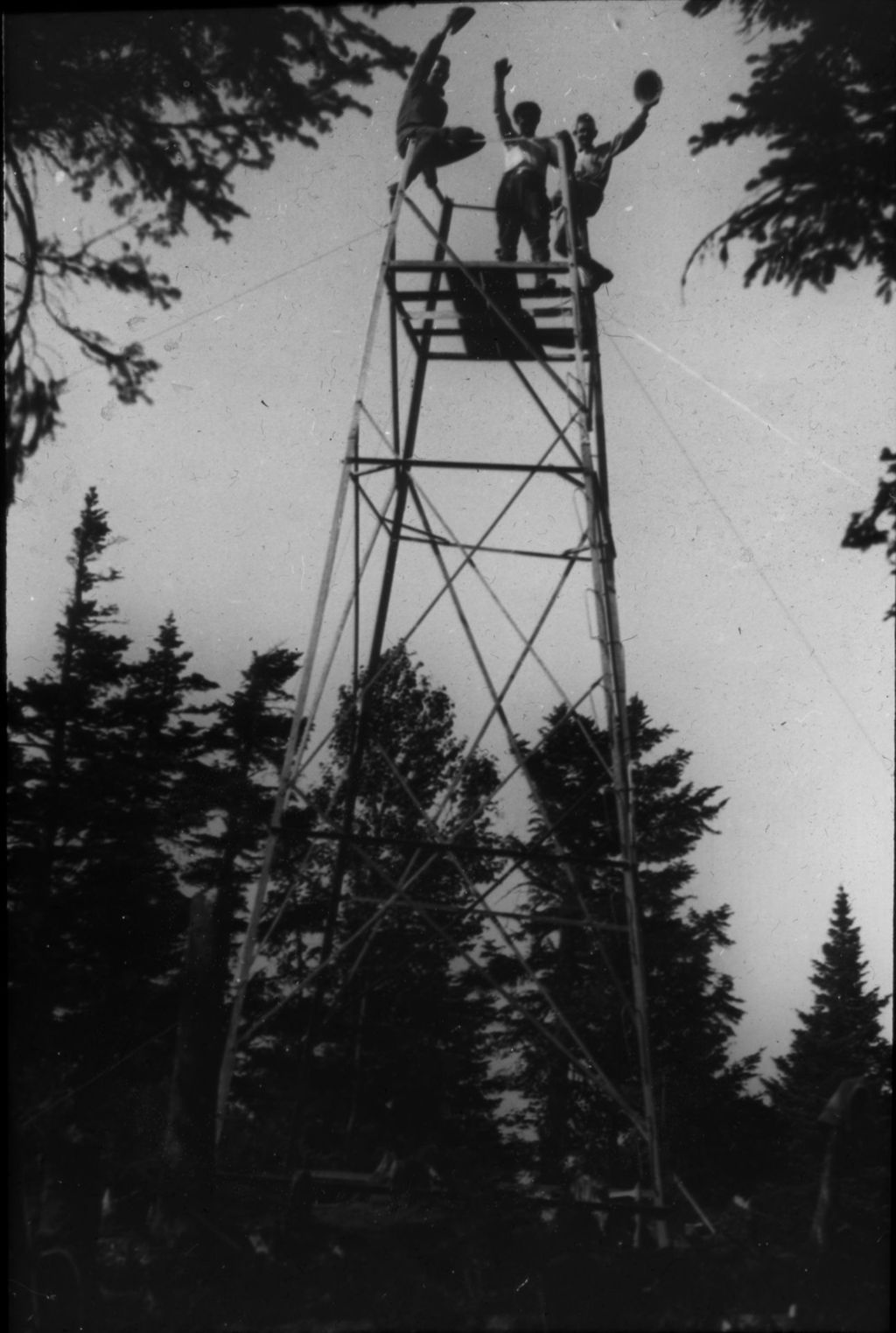 Miniature of 30 foot steel tower on Bolton Mountain